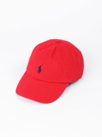 כובע מצחיה עם רקמת לוגו של RALPH LAUREN
