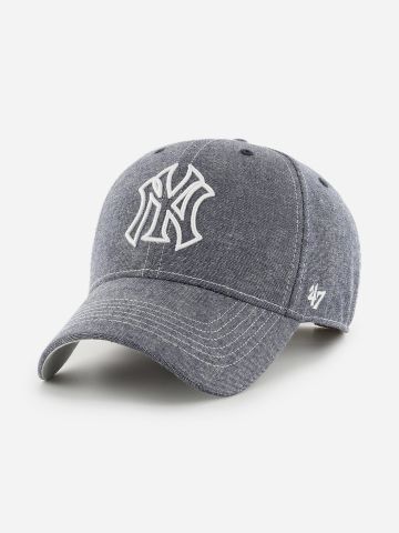 כובע מצחייה פשתן עם רקמת לוגו / unisex של BRAND 47
