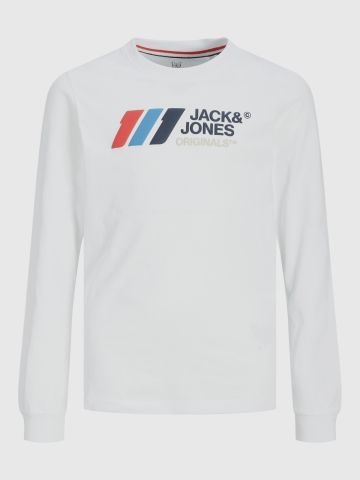 חולצת טי שירט ארוכה עם לוגו / TEEN BOYS של JACK AND JONES