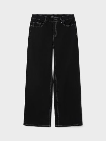 מכנסי ג'ינס עם תיפורים מודגשים של LMTD