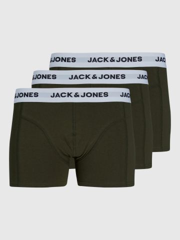 מארז 3 תחתוני בוקסר עם לוגו / גברים של JACK AND JONES