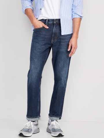 מכנסי ג'ינס ארוכים בגזרה ישרה של OLD NAVY