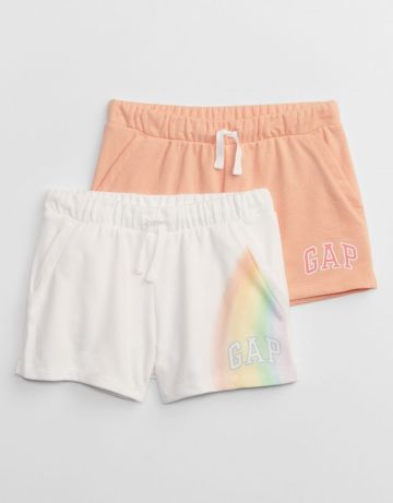 מארז 2 מכנסיים קצרים עם הדפס לוגו / בנות של GAP