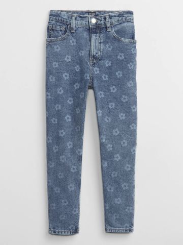 מכנסי ג'ינס ארוכים בהדפס פרחים / בנות של GAP