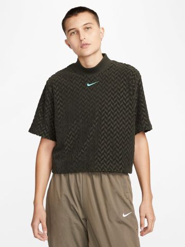 חולצת קרופ בטקסטורה Nike Sportswear Everyday Modern של undefined