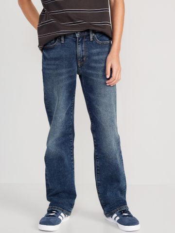 ג'ינס ווש בגזרה ישרה של undefined