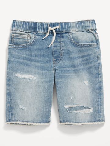 מכנסי ג'ינס קצרים עם שיפשופים / בנים של OLD NAVY