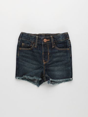ג'ינס קצר בסיומת גזורה / 12M-5Y של OLD NAVY