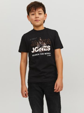 טי שירט עם הדפס לוגו / TEEN BOYS של JACK AND JONES