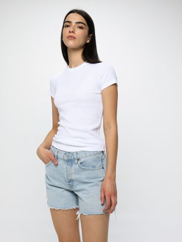 ג'ינס קצר עם סיומת פרומה Parker Long Short Jinx של undefined