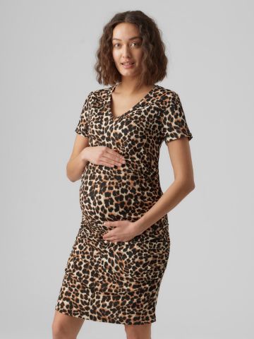 שמלת מיני הריון בהדפס חברבורות / Maternity של MAMALICIOUS