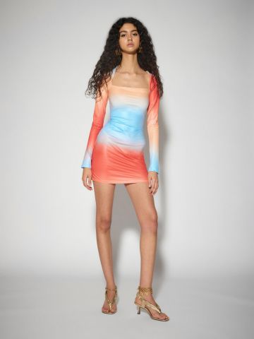 שמלת מיני בהדפס אומברה / Something New של SOMETHINGNEW