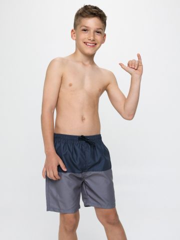 מכנסי בגד ים קולור בלוק קצרים / 2M-7Y של TERMINAL X KIDS
