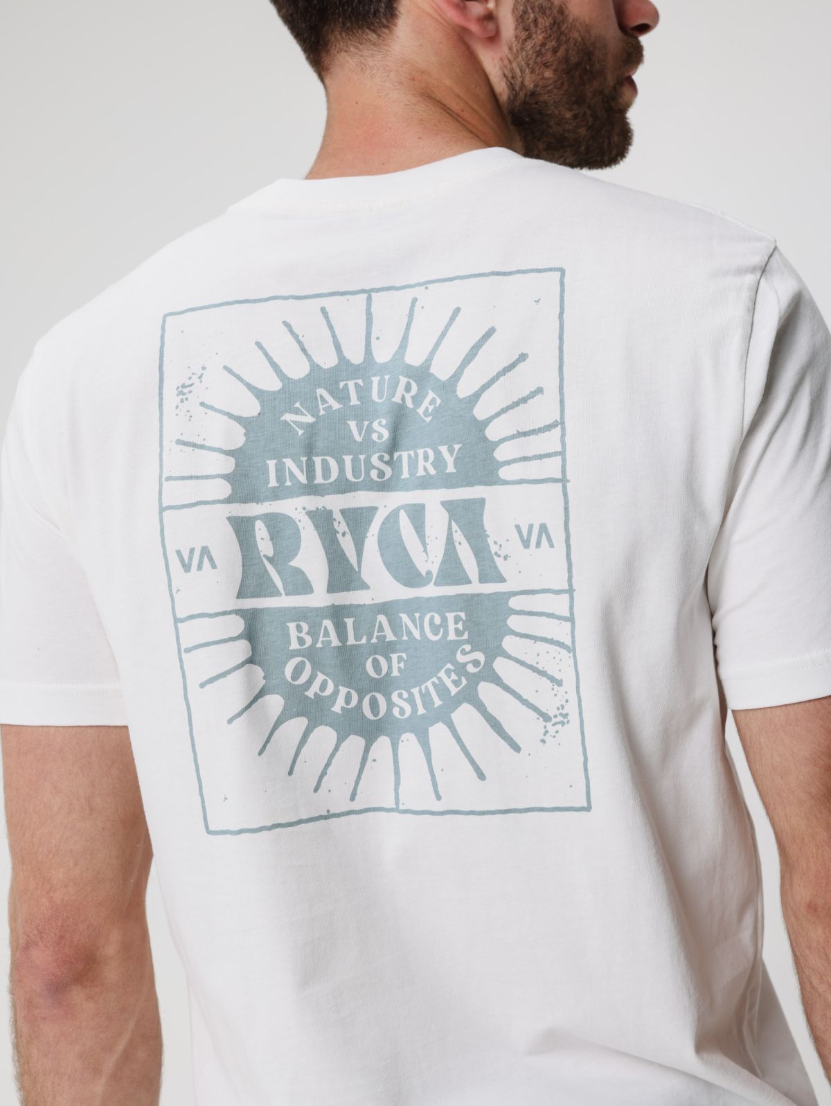  טישרט עם הדפס לוגו של RVCA