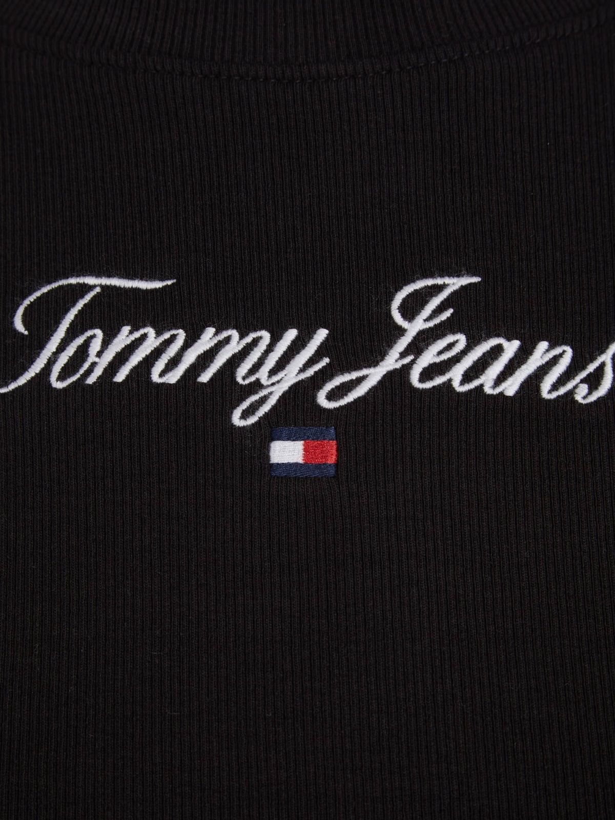  חולצת קרופ עם רקמת לוגו של TOMMY HILFIGER