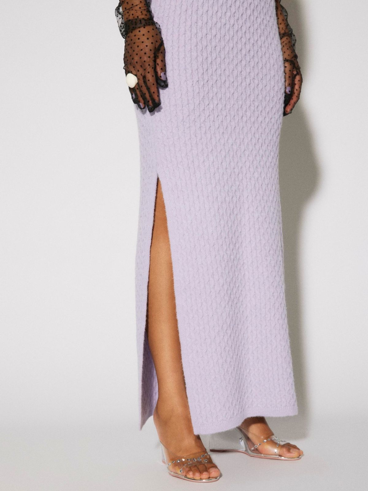  חצאית מקסי סריג בטקסטורה של VERO MODA