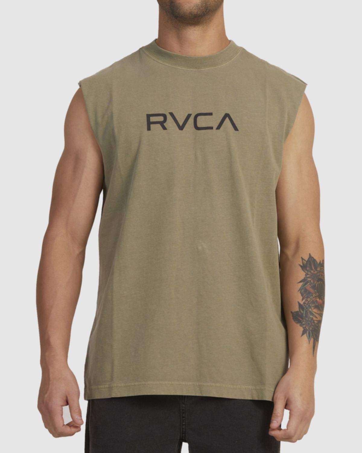  גופיית ווש עם הדפס לוגו של RVCA