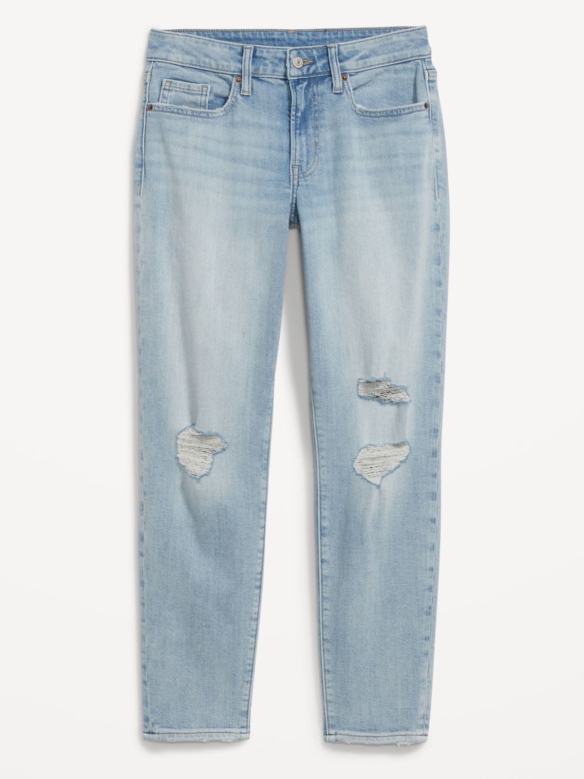  ג'ינס קרעים בגזרה ישרה של OLD NAVY