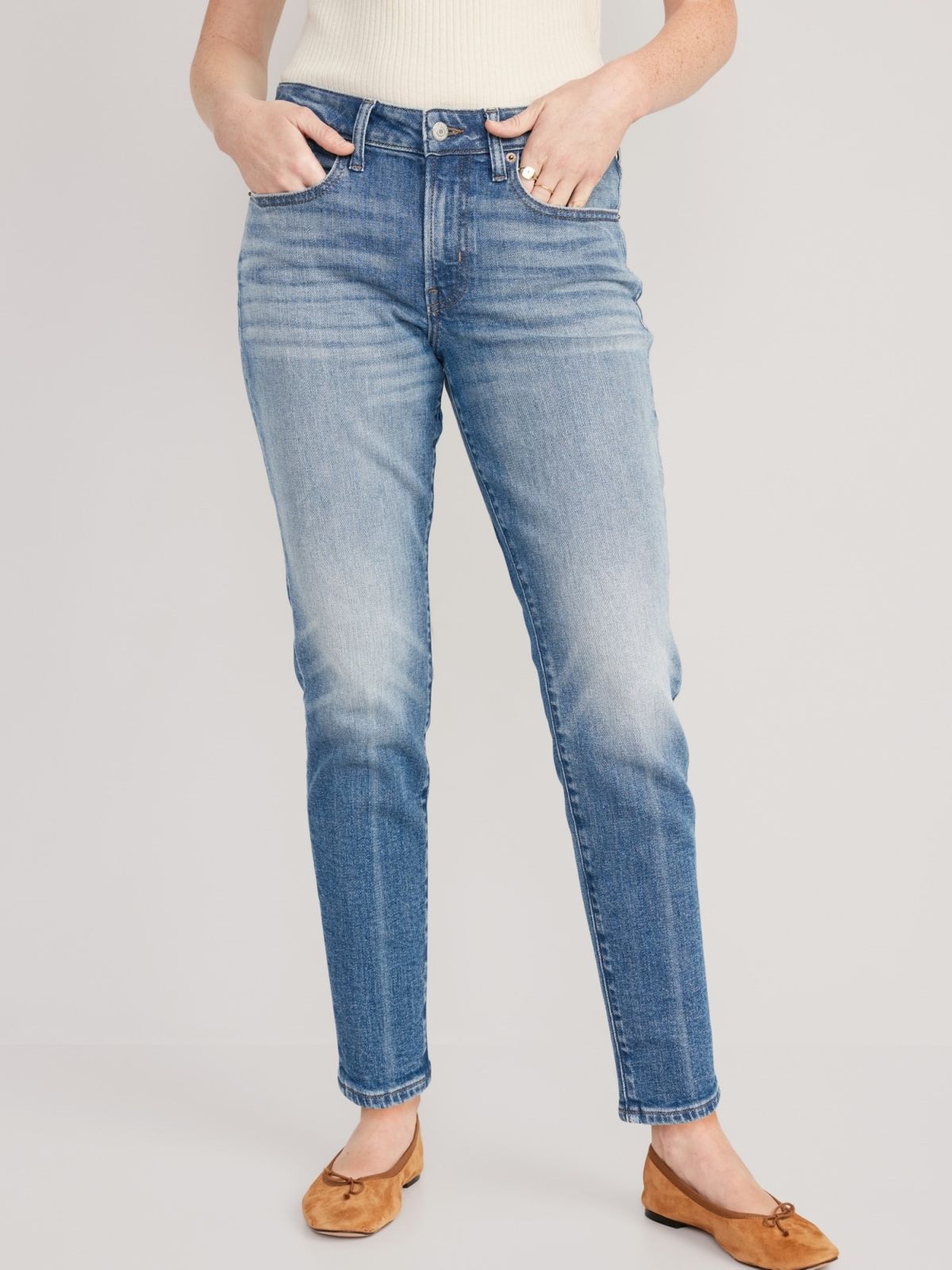  ג'ינס ווש בגזרה ישרה של OLD NAVY