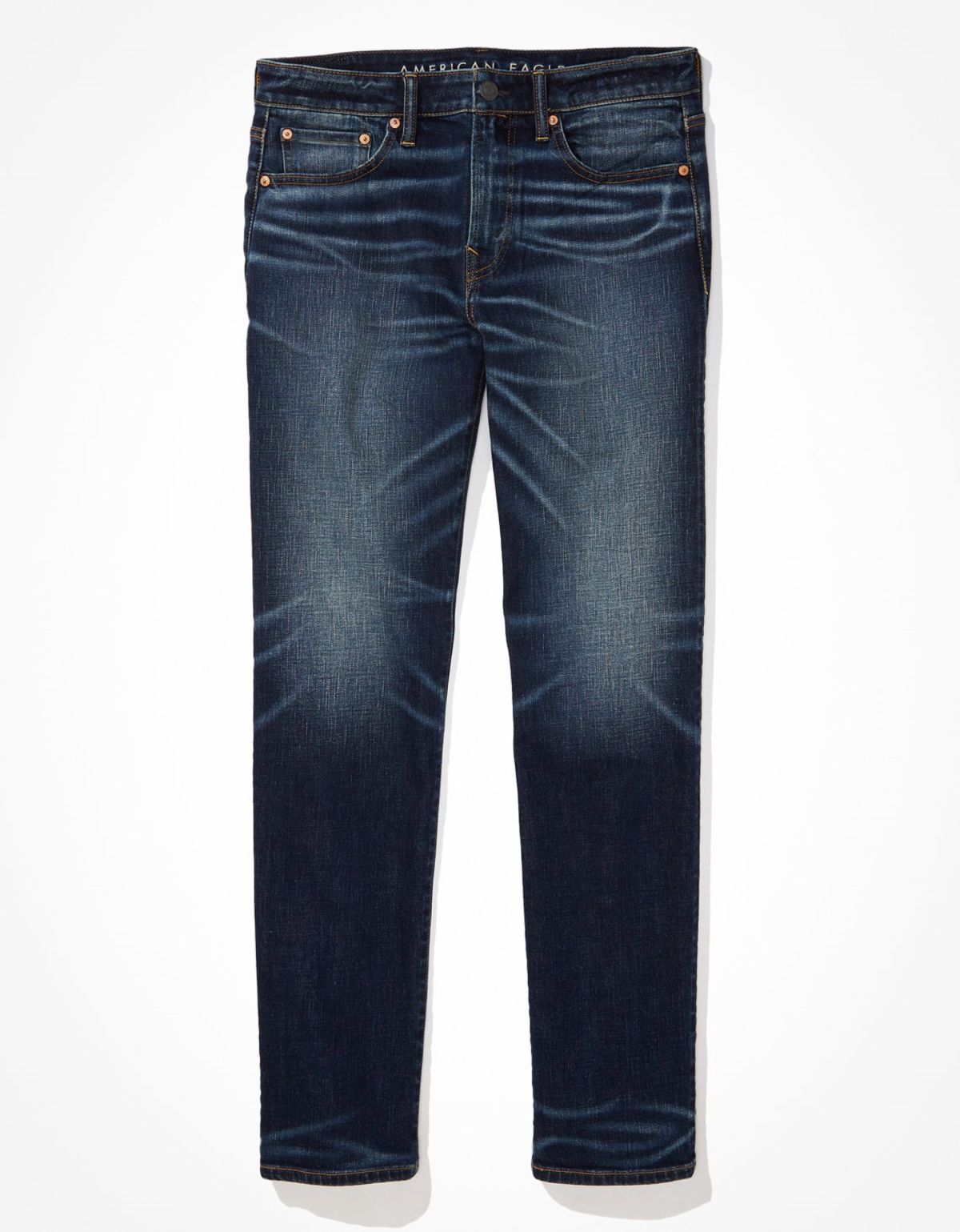  מכנסי ג'ינס DARK CLEAN ORIGINAL STRAIGHT של AMERICAN EAGLE