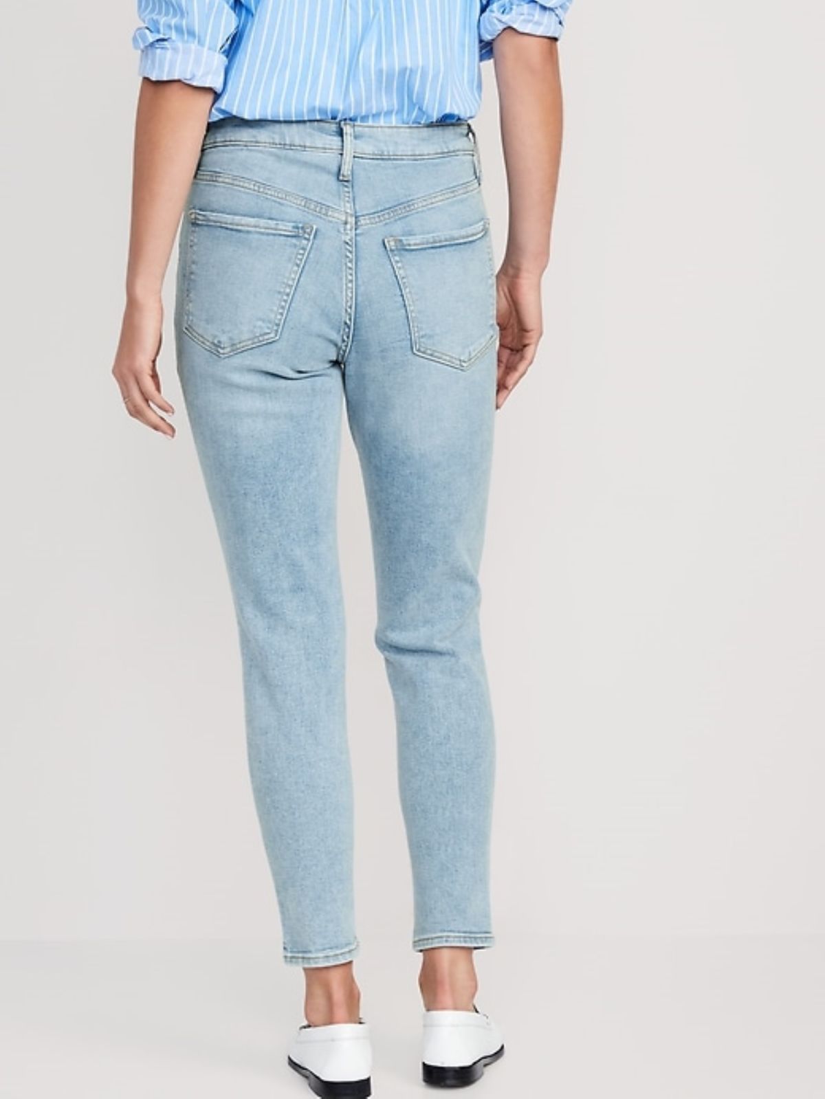  ג'ינס בגזרה ישרה עם קרעים של OLD NAVY