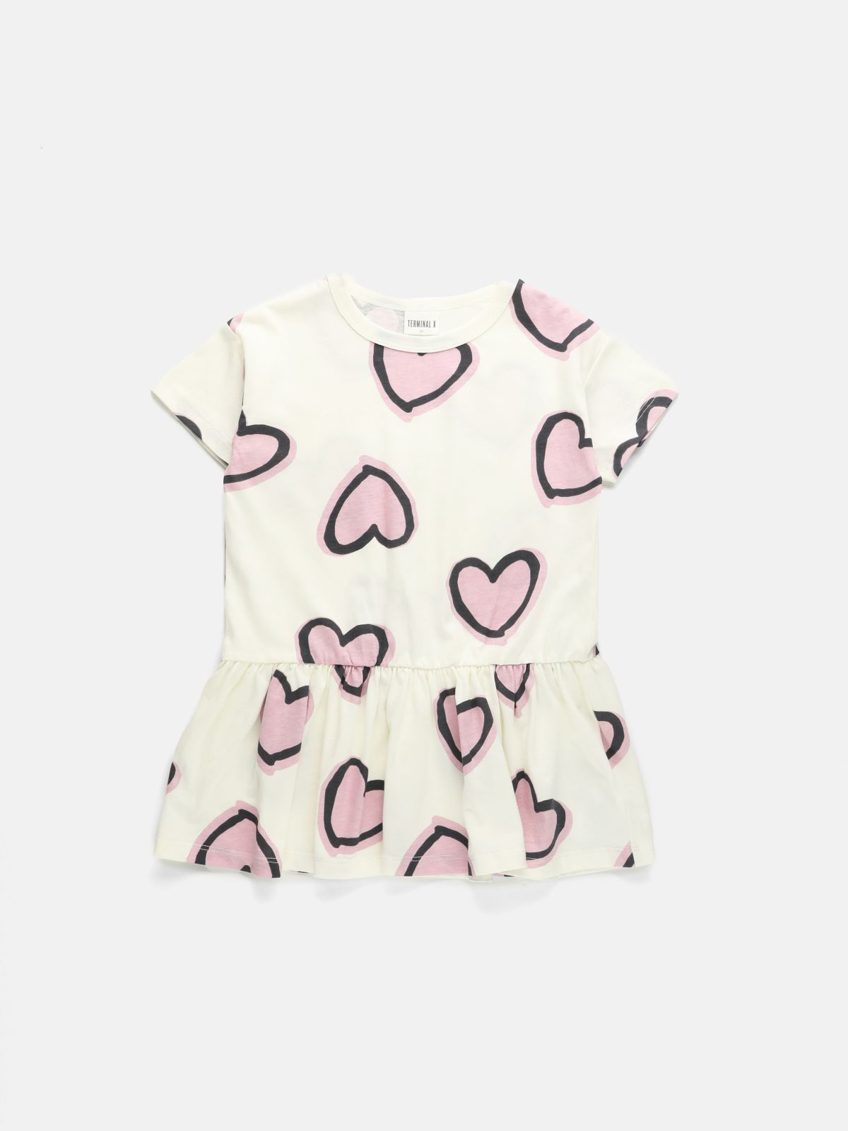  מארז 3 שמלות עם הדפס לבבות / 12M-8Y של TERMINAL X KIDS