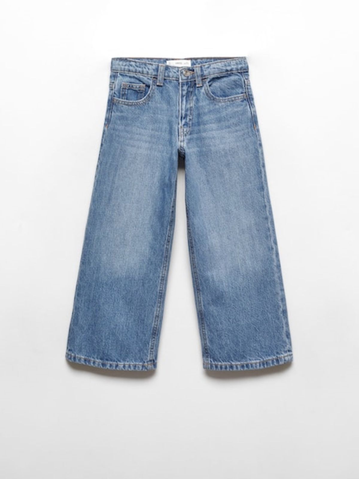  ג'ינס ארוך בגזרה רחבה / בנות של MANGO
