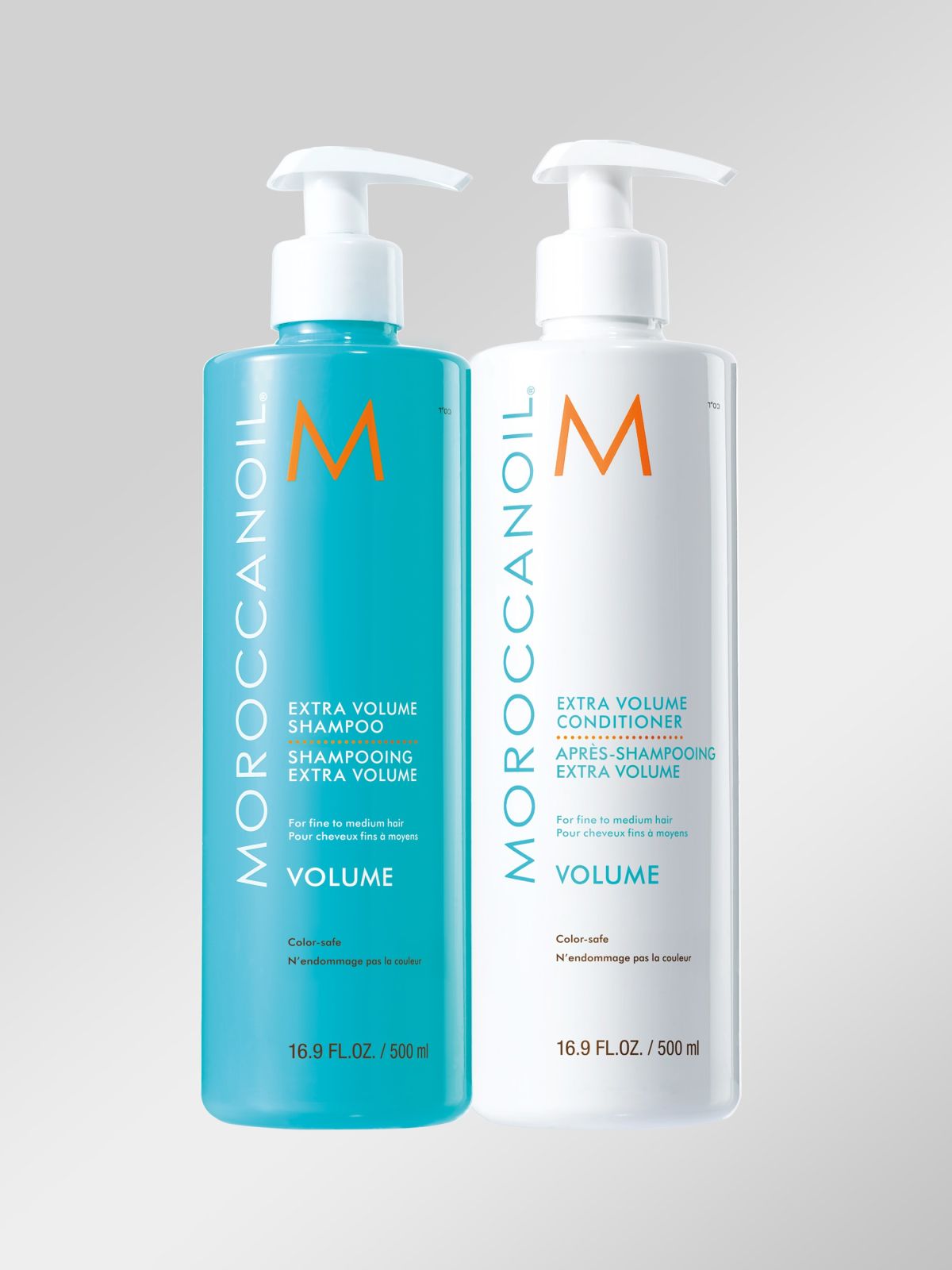  מארז שמפו ומרכך 500 מ"ל להענקת נפח 500ML Duo Shampoo And Conditioner Volume של MOROCCANOIL