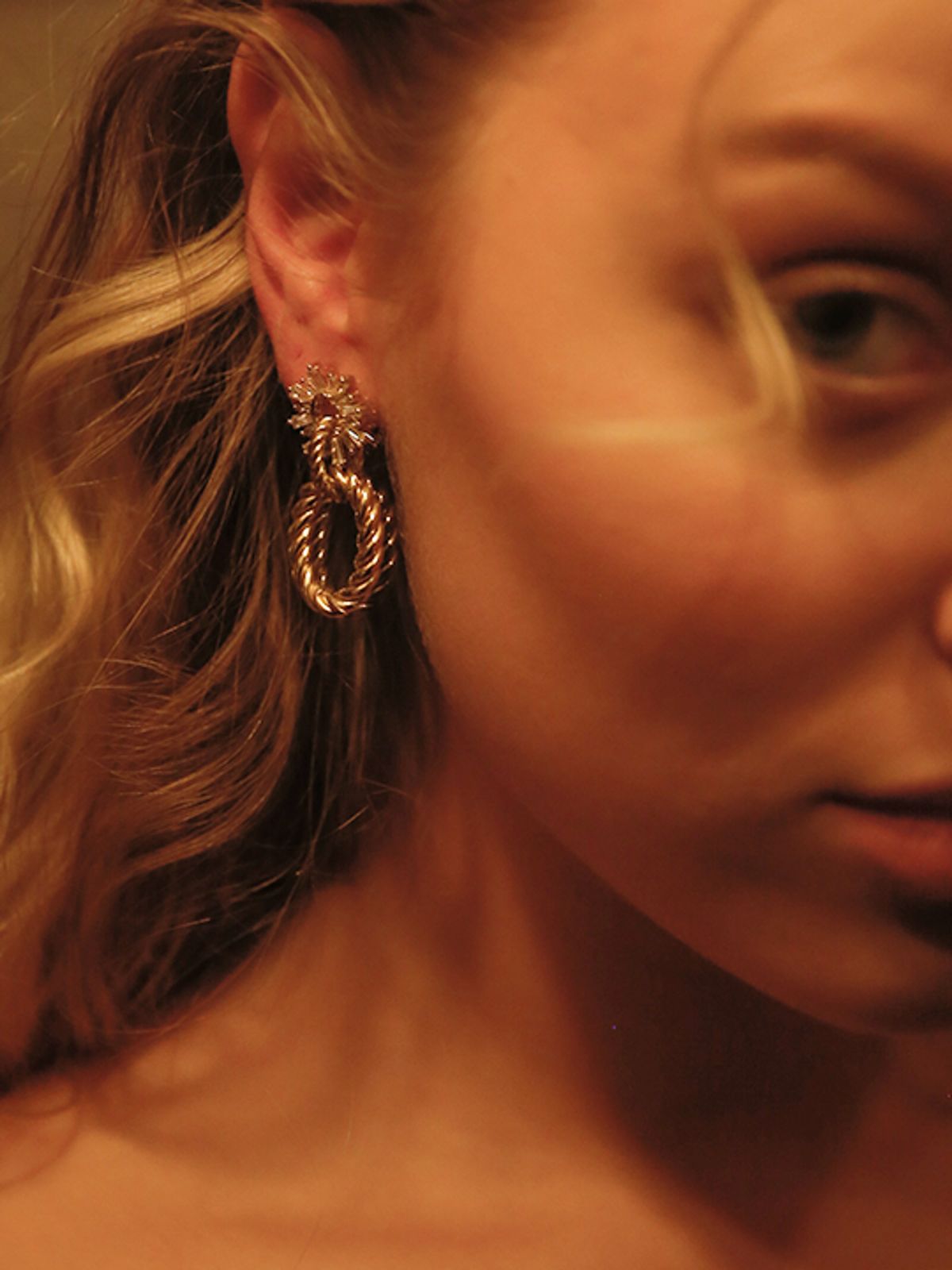  עגילי Shiny Rope Earrings / נשים של KEREN WOLF