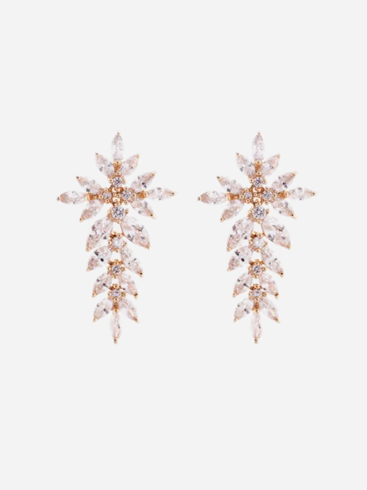  עגילי Crystal cascading Earrings M / נשים של KEREN WOLF