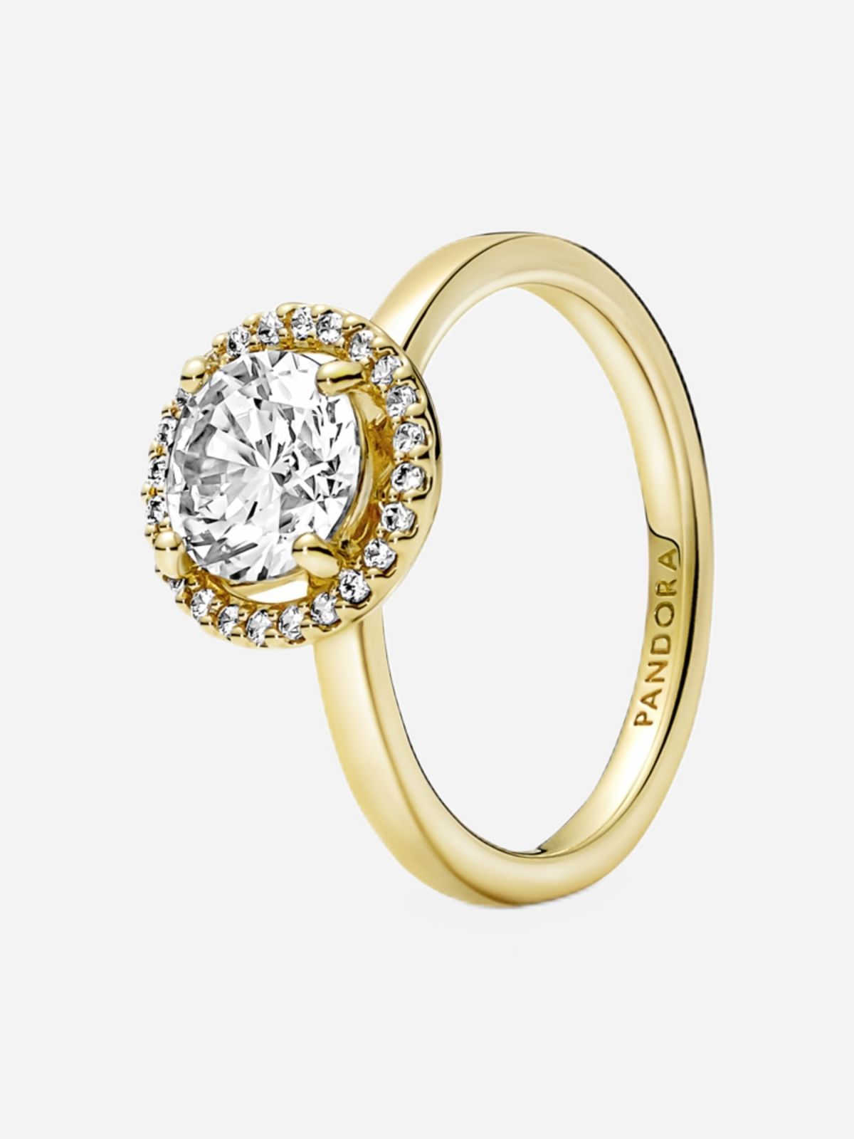  טבעת ציפוי זהב הילה נוצצת של PANDORA