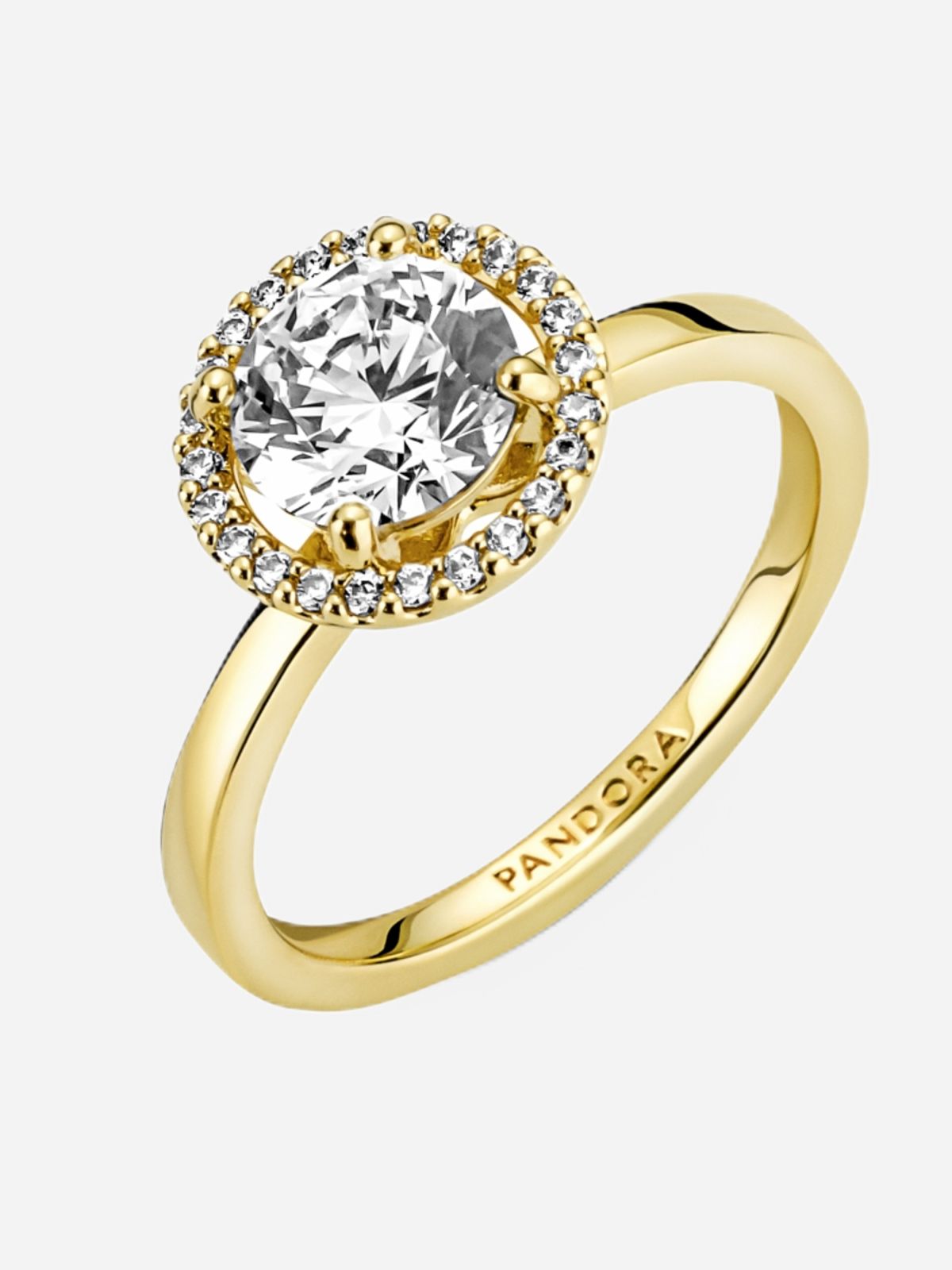  טבעת ציפוי זהב הילה נוצצת של PANDORA