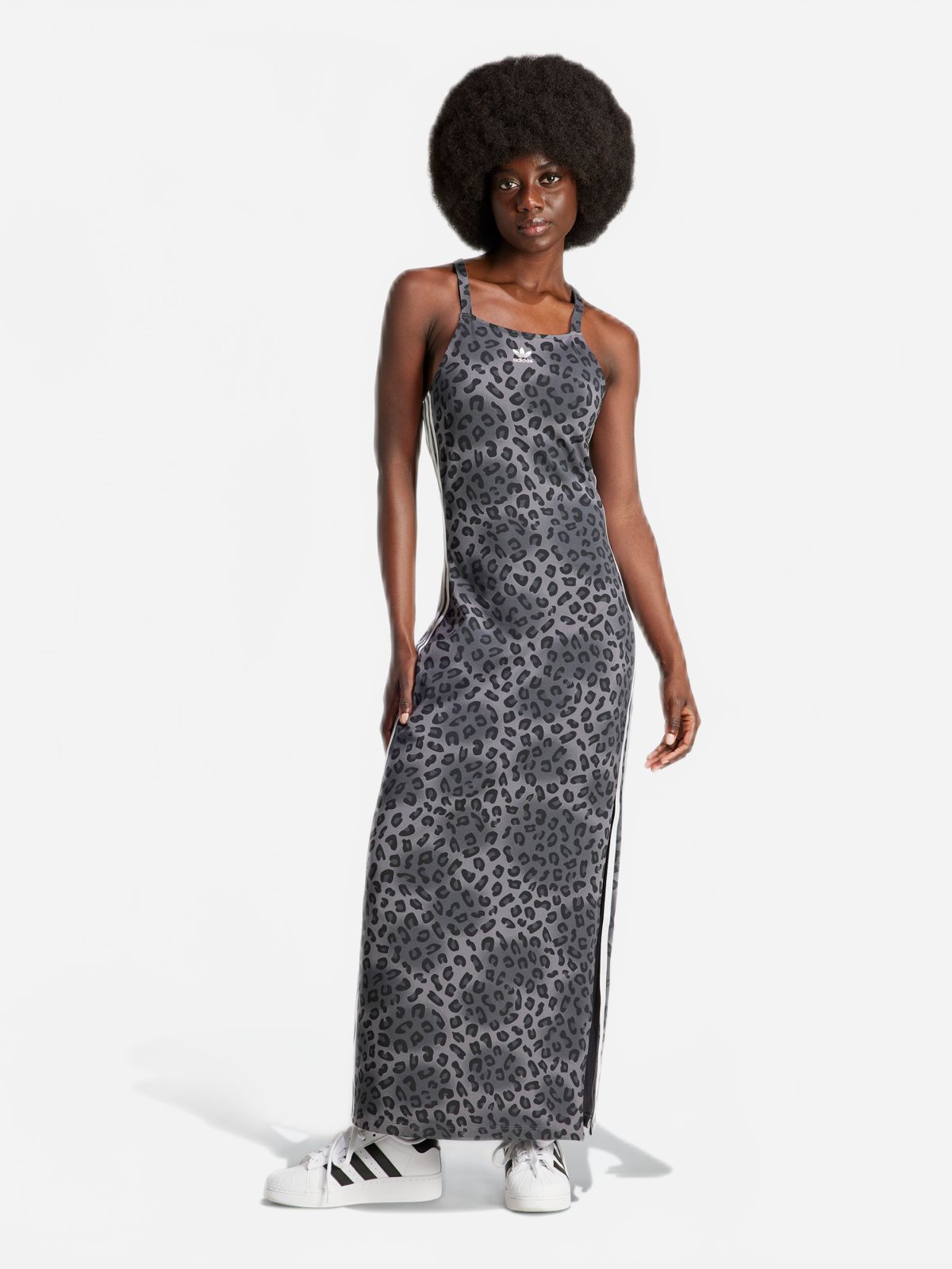  שמלת מקסי בהדפס חברבורות של ADIDAS Originals