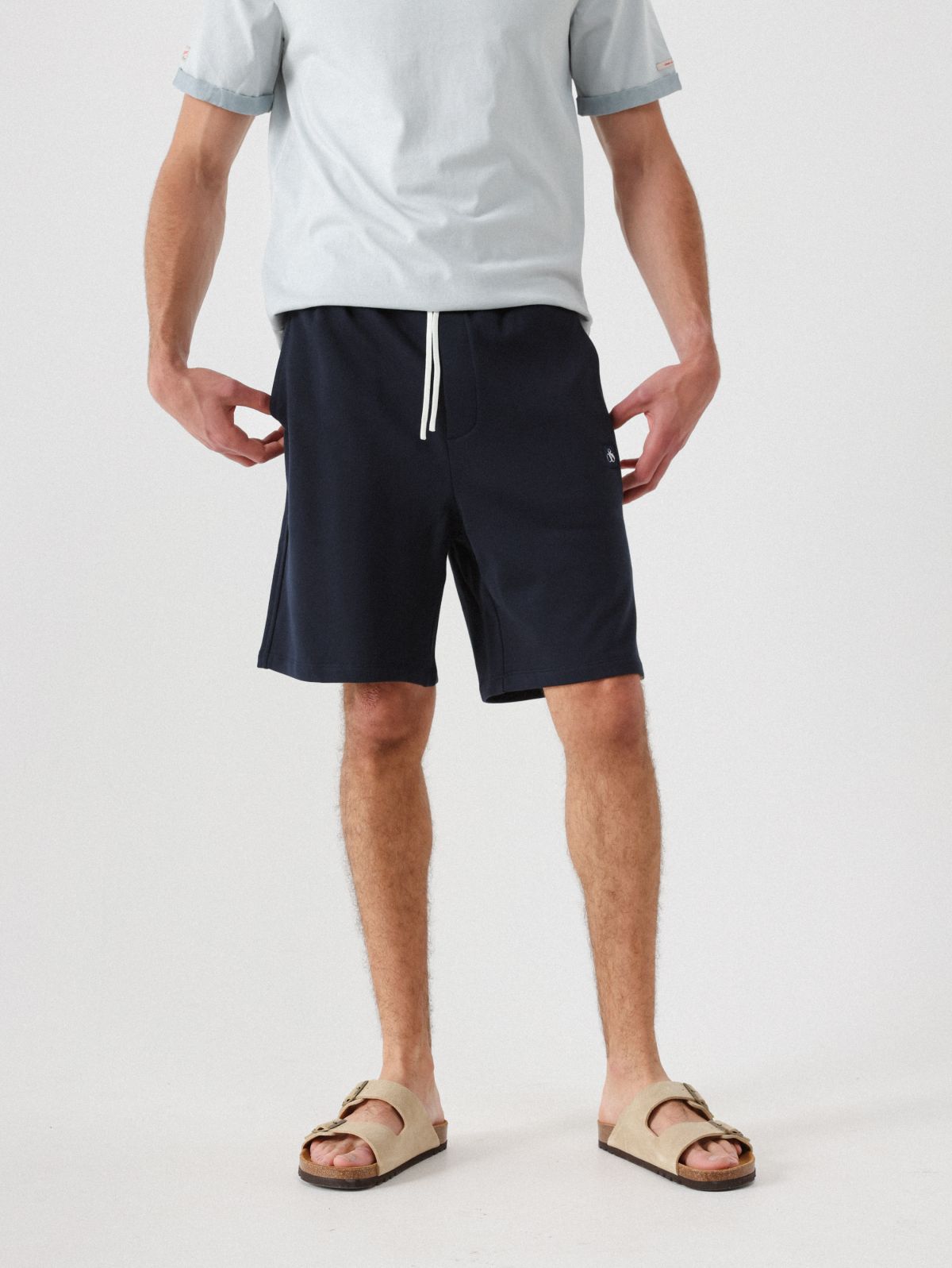  מכנסיים קצרים עם רקמת לוגו / גברים של SCOTCH & SODA