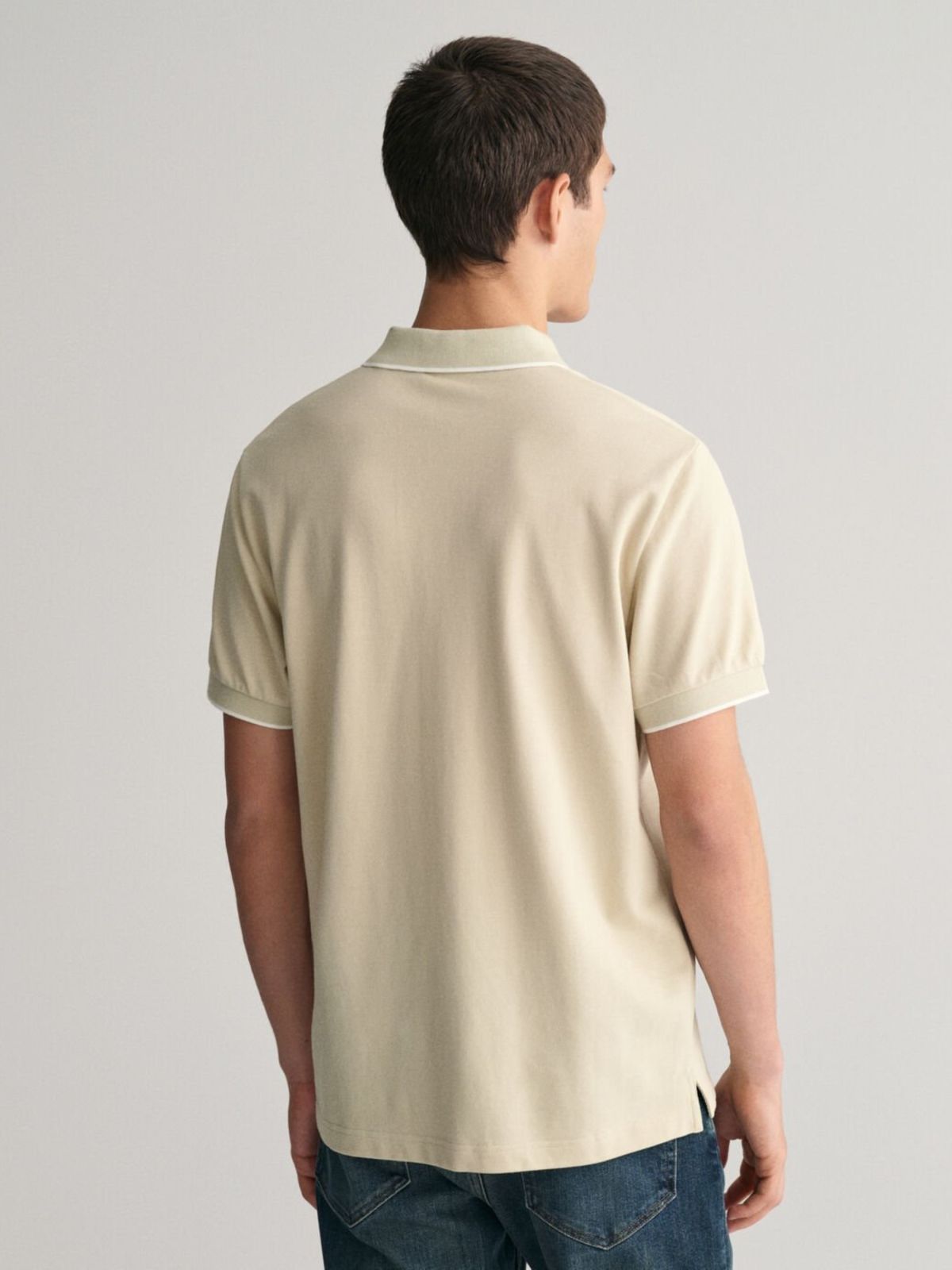  חולצת פולו עם רקמת לוגו של GANT