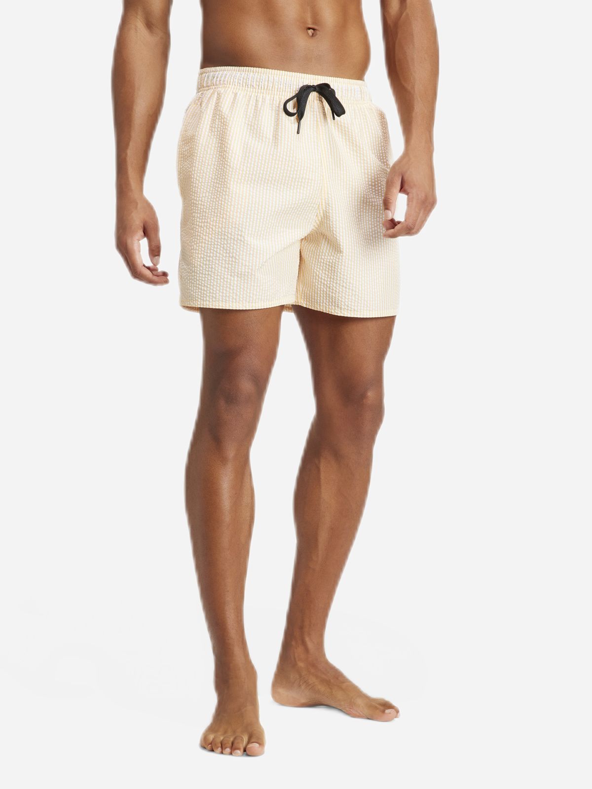  מכנסי בגד ים בהדפס פסים עם פאץ' לוגו של ADIDAS Performance