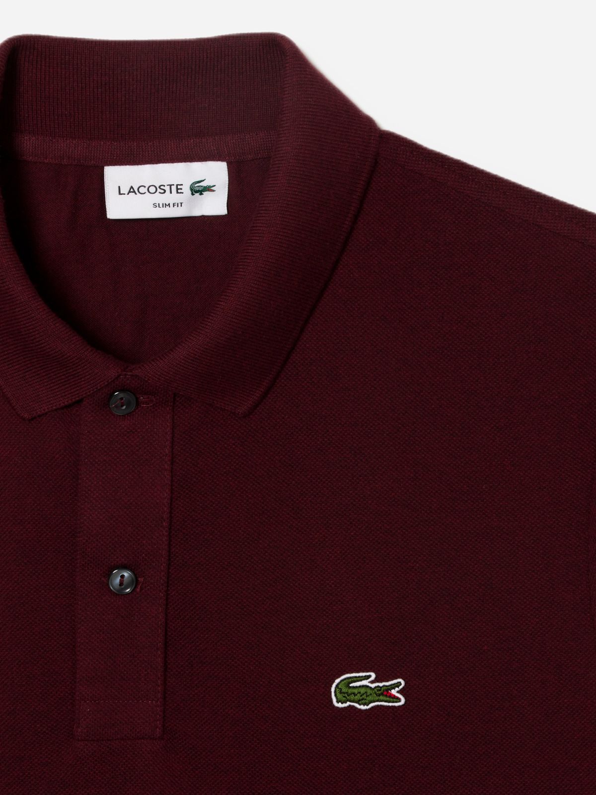  חולצת פולו עם רקמת לוגו של LACOSTE