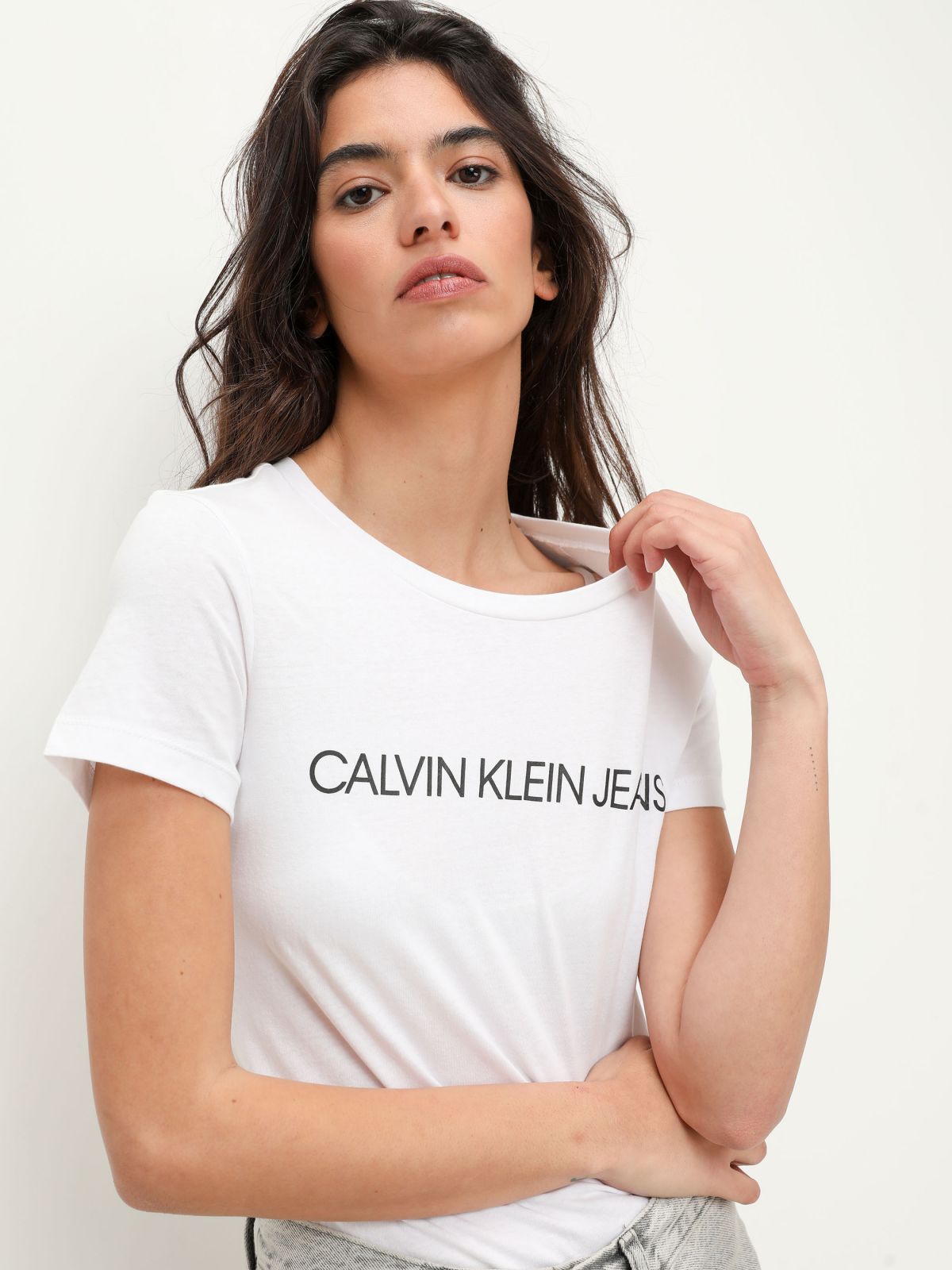  טי שירט עם הדפס לוגו / נשים של CALVIN KLEIN