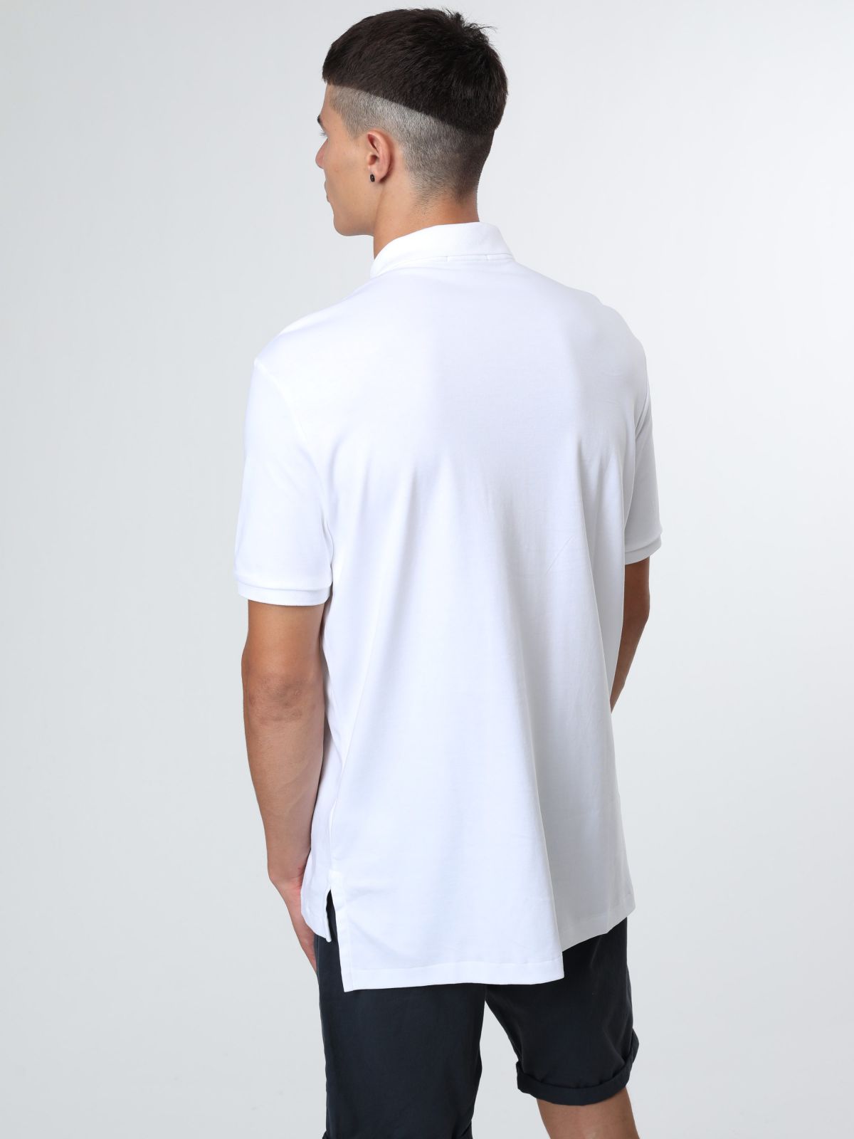  חולצת פולו אסימטרית עם רקמת לוגו Classic Fit של RALPH LAUREN