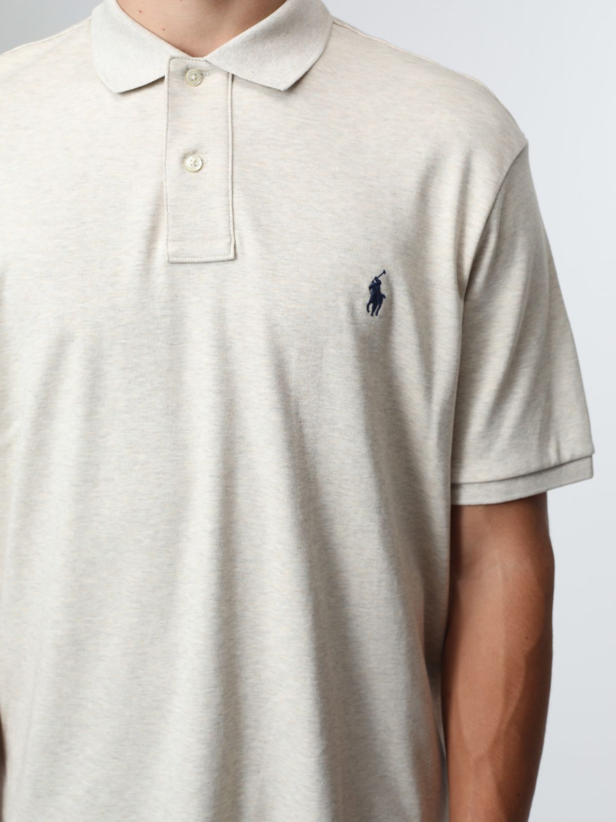  חולצת פולו אסימטרית עם רקמת לוגו Classic Fit של RALPH LAUREN
