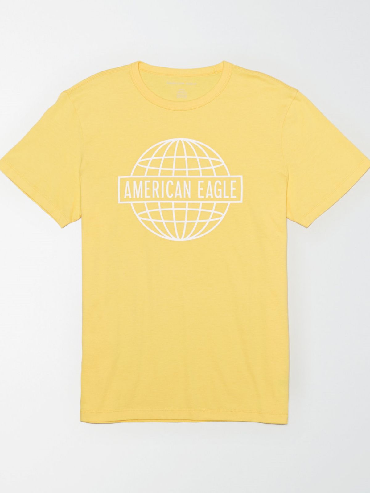  טי שירט עם הדפס גלובוס לוגו של AMERICAN EAGLE
