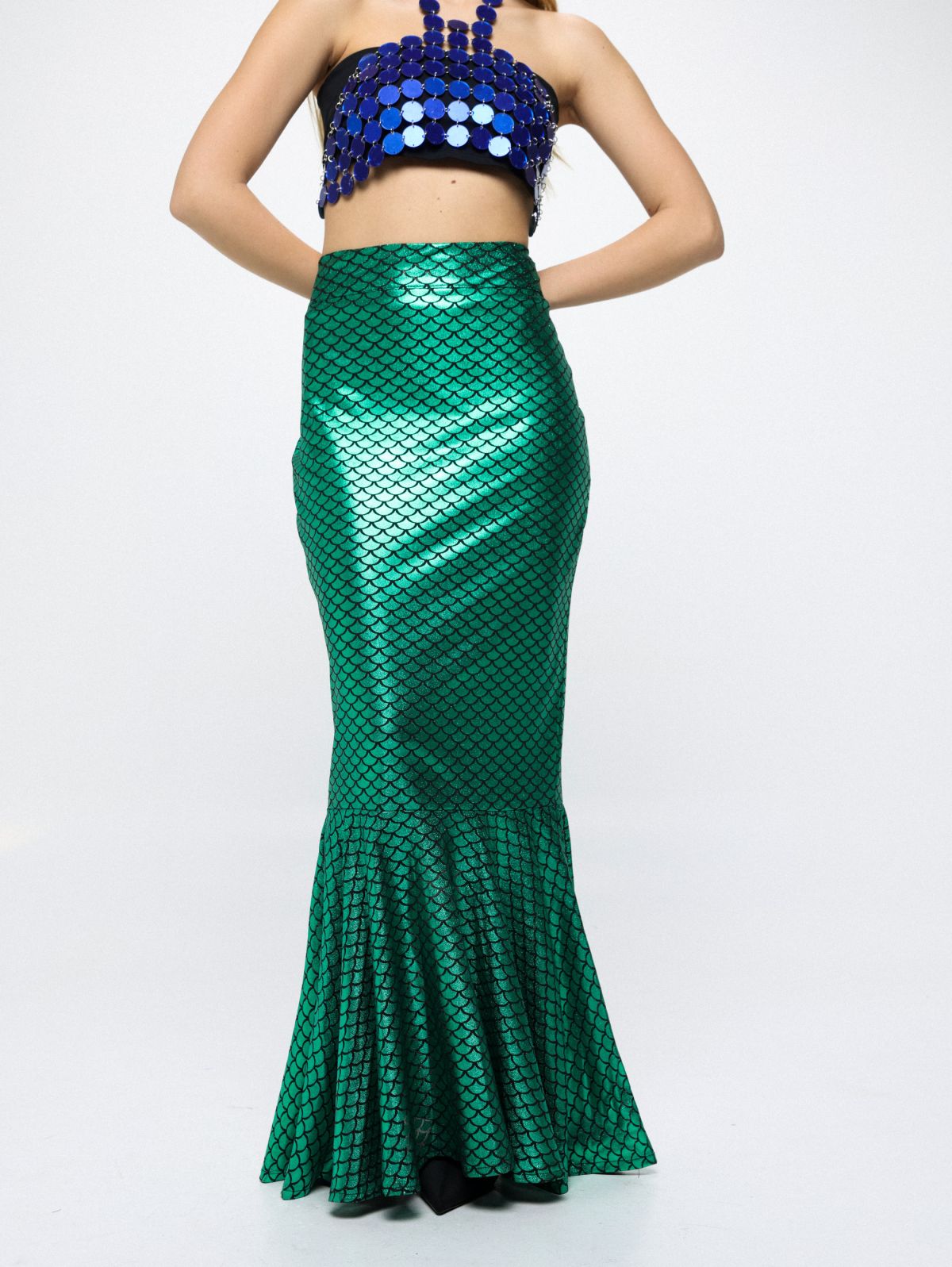  חצאית מקסי פפלום Mermaid / Purim Collection של TERMINAL X PURIM COLLECTION