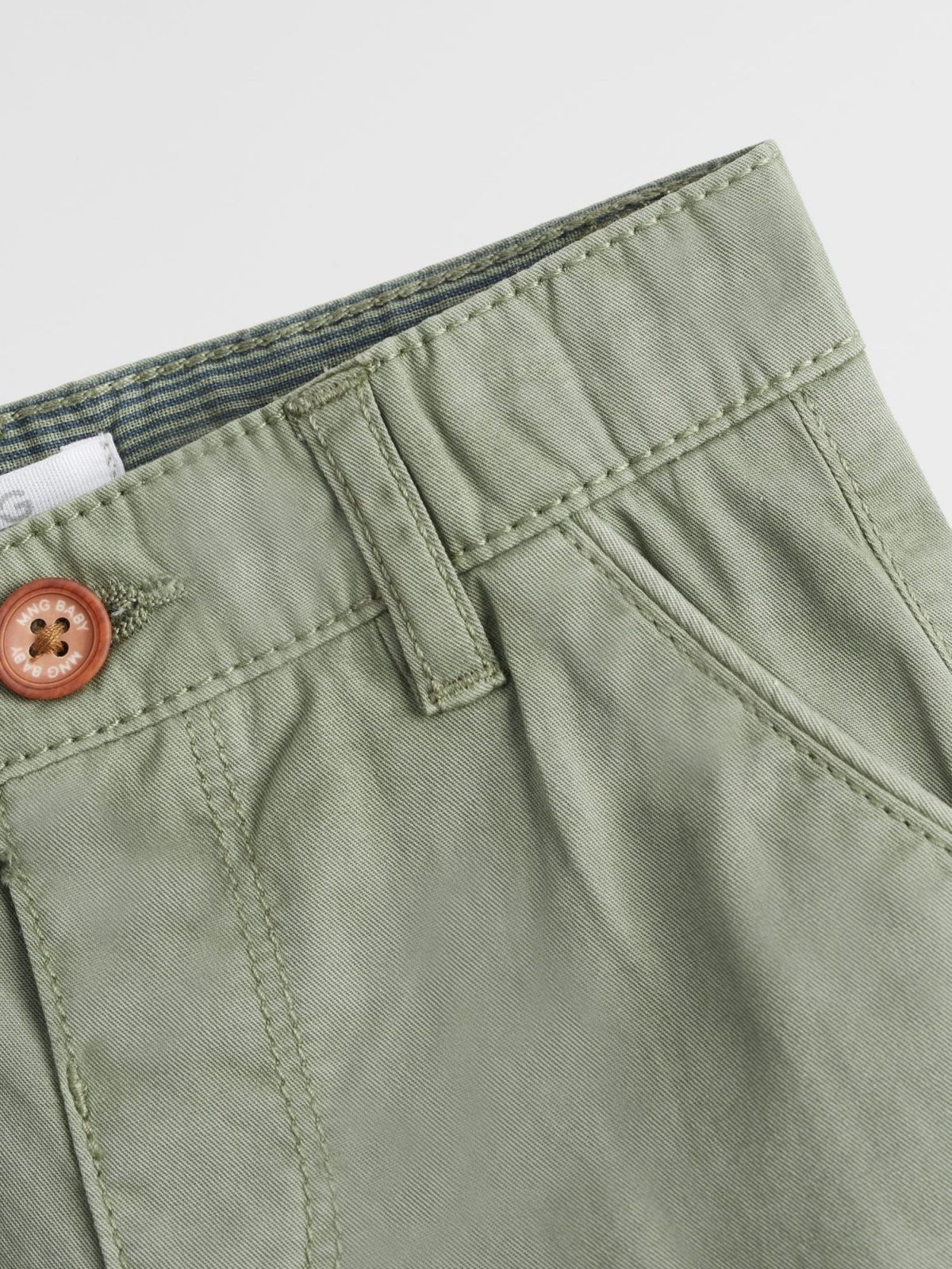  מכנסי ברמודה קצרים דמוי ג'ינס \ 9M-4Y של MANGO