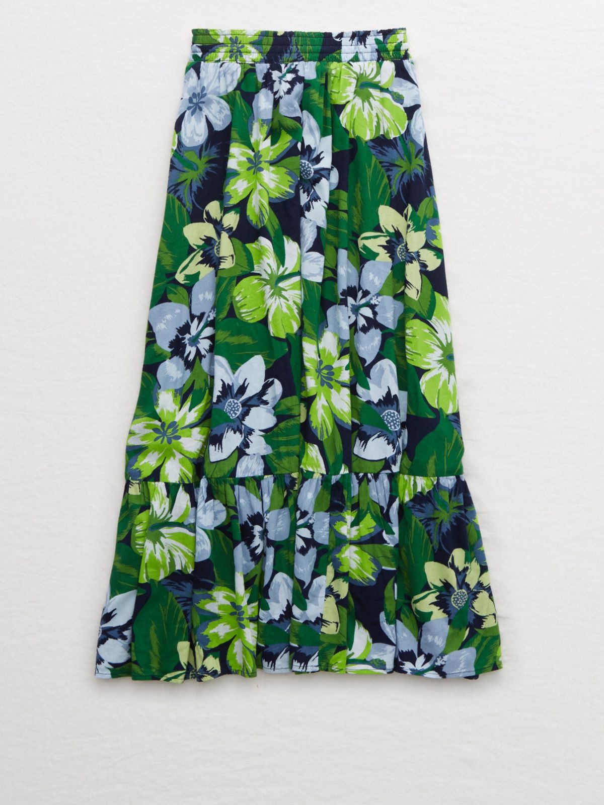  חצאית מידי פפלום בהדפס פרחים / נשים של AERIE