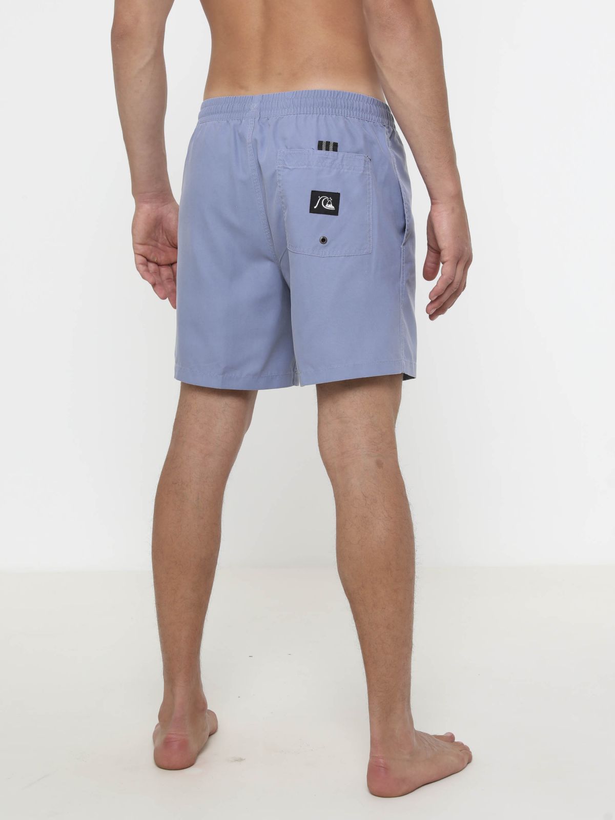  מכנסי בגד ים עם ווש ולוגו של QUIKSILVER