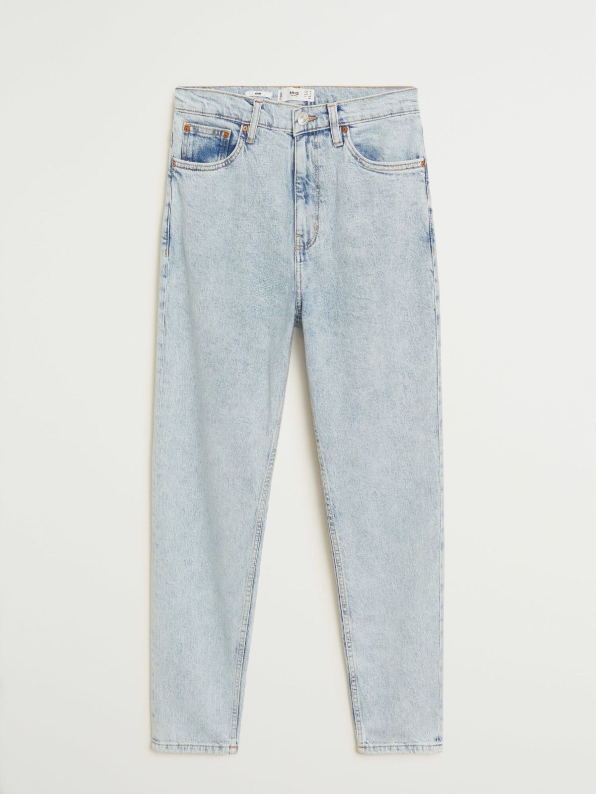  ג'ינס ווש ארוך בגזרת Mom של MANGO