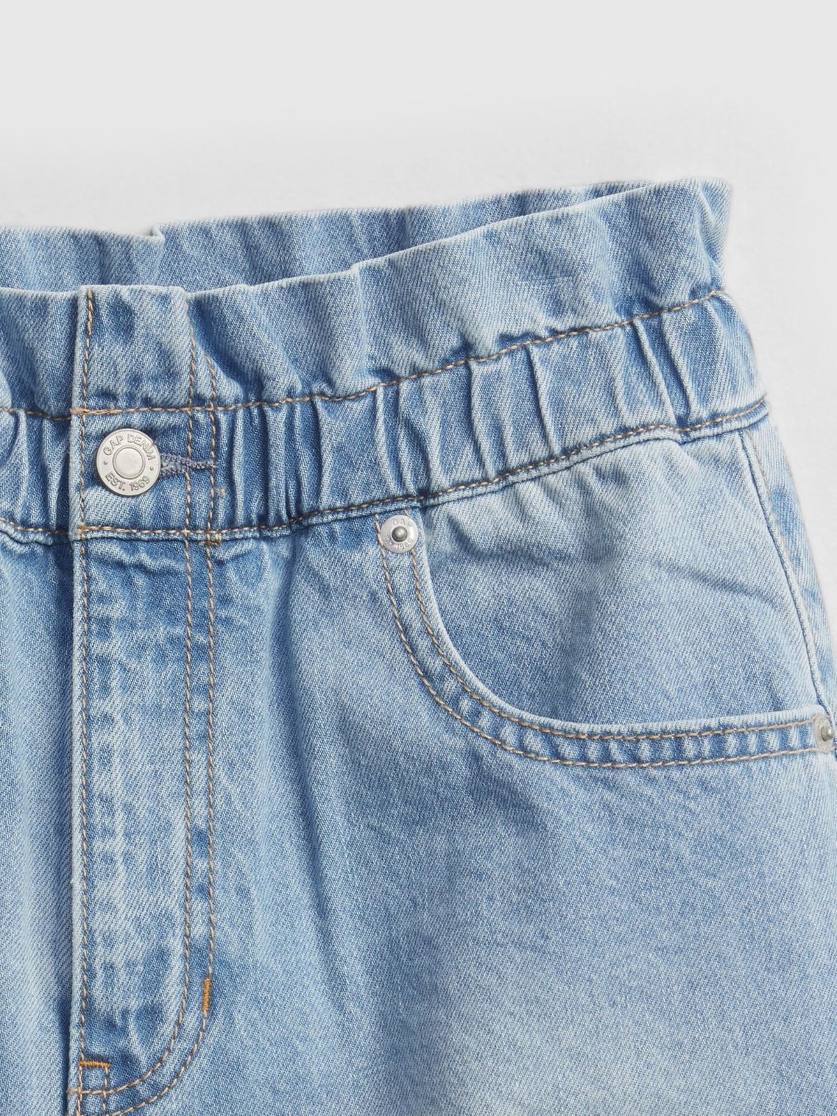  מכנסי ג'ינס קצרים בגזרת MOM / בנות של GAP