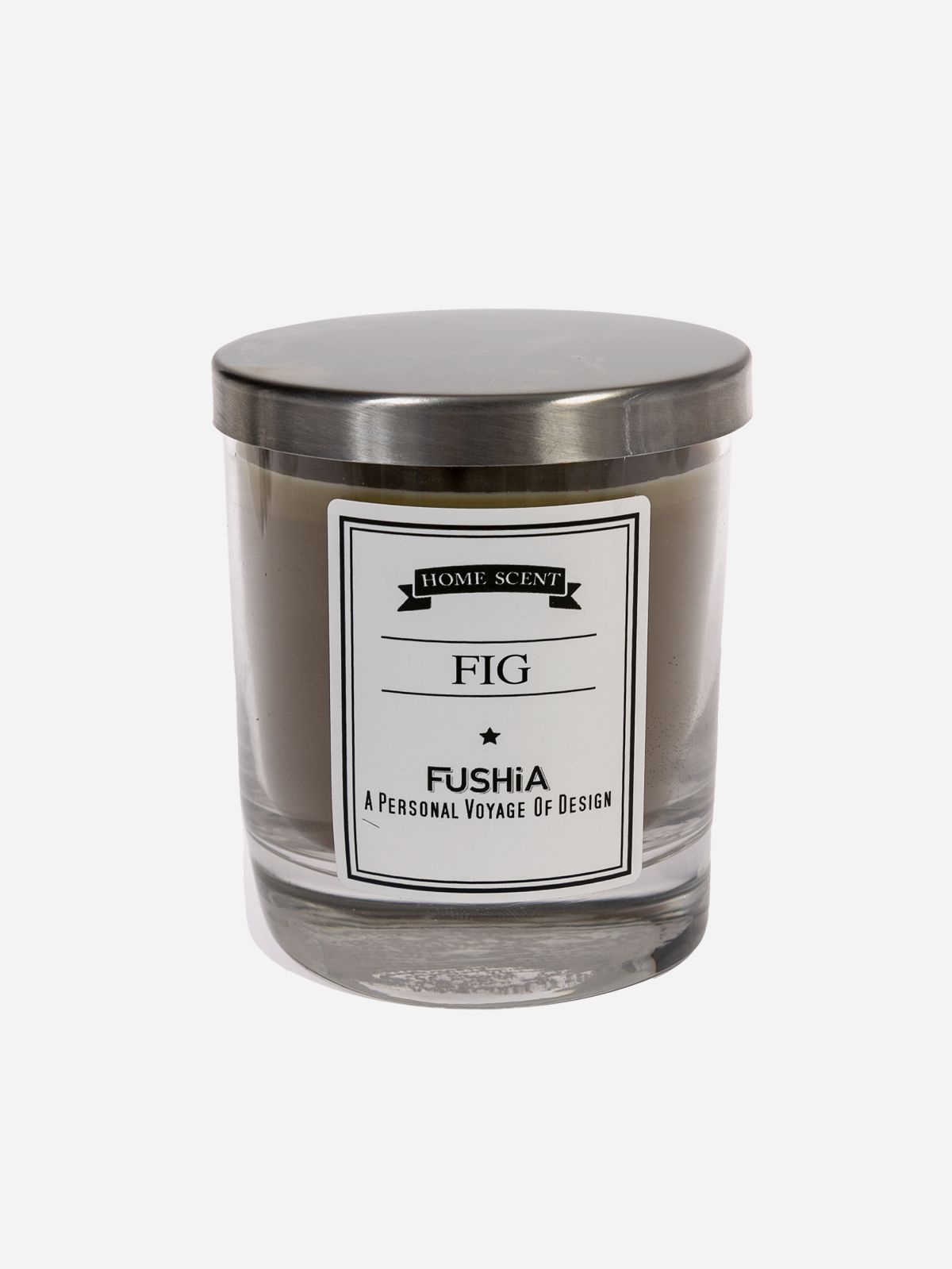  נר ריחני בכוס זכוכית Fig של FUSHIA