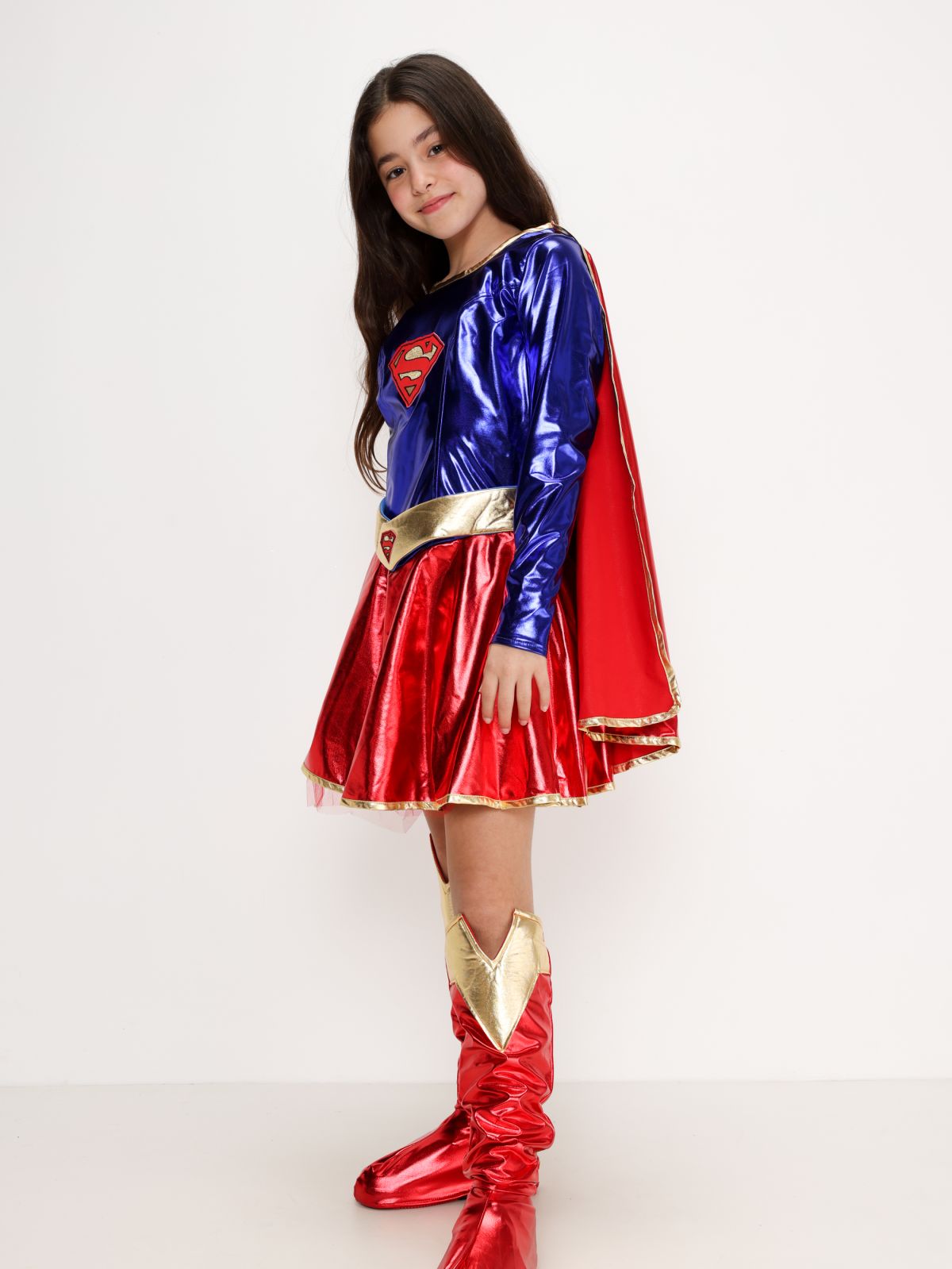  תחפושת סופרגירל Supergirl לנערות / תחפושת לפורים של SHOSHI ZOHAR