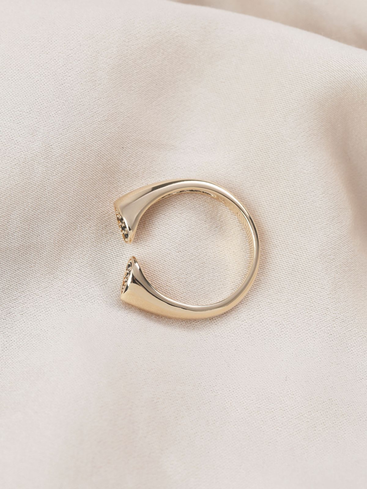  טבעת אליס ציפוי זהב של LUX